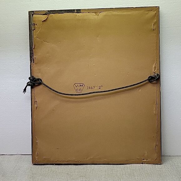 VINTAGE ORIGINAL COLORED LITHOGTAPHY LITHO PRINT FRAMED  BALLERINA - Picture 4 of 6